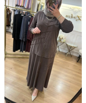 MEVA PLUS BY PUREVA Boncuklu Nervürlü Etekli Takım