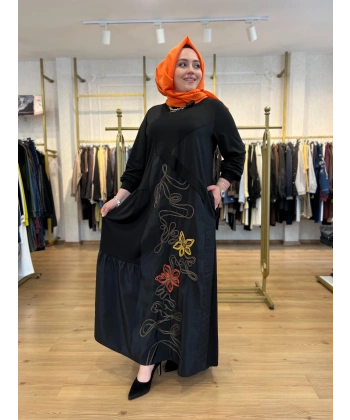 FATMA DANIŞMAN Nakışlı Elbise