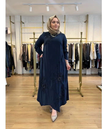 FATMA DANIŞMAN Çiçek Nakışlı Elbise