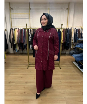 FATMA DANIŞMAN Fermuarlı Jakar Takım