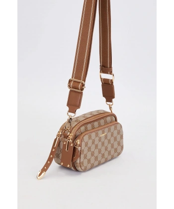 LEVİDOR Çift Bölmeli Kalın Askılı Omuz Çantası