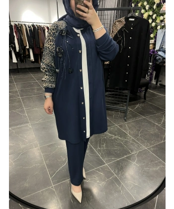 MEVA BY PUREVA Leopar Ceketli Takım