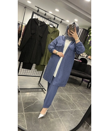 PUREVA Ceketli İthal Taşlı Takım