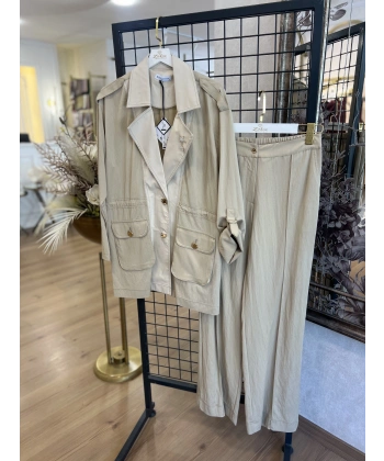 SBL Broşlu Blazer Takım