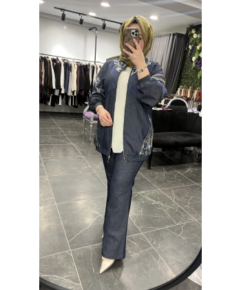 SBL Gold Jakarlı Gabardin Kot Takım