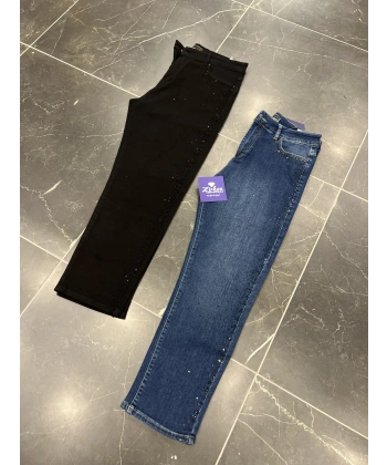 Serpme Taşlı Momjean BÜYÜK BEDEN