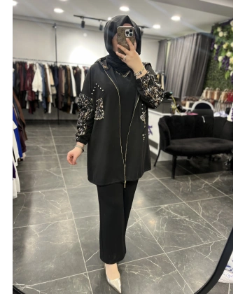 Solis Varaklı Ceketli Takım