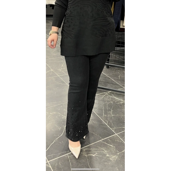 İri Taşlı İspanyol Pantolon