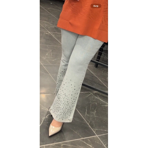 İri Taşlı İspanyol Pantolon