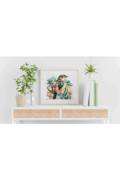 Gezgin Kuş Duvar Posteri | A2, A3, A4 Boyutlarında Çerçeveli ve Çerçevesiz Duvar Tablosu Seçenekleri, Çocukluk Hayalleri Koleksiyonu