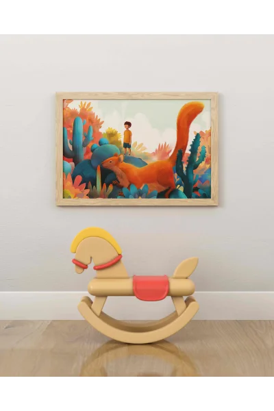 Sincap Dostum Duvar Posteri | A2, A3, A4 Boyutlarında Çerçeveli ve Çerçevesiz Duvar Tablosu Seçenekleri, Çocukluk Hayalleri Koleksiyonu