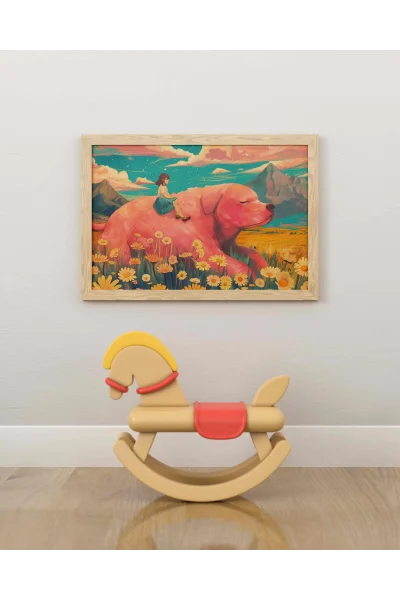 Hov-Hov Duvar Posteri | A2, A3, A4 Boyutlarında Çerçeveli ve Çerçevesiz Duvar Tablosu Seçenekleri, Çocukluk Hayalleri