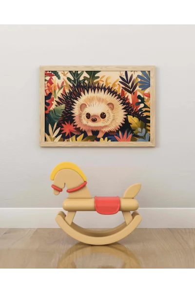 Orman Kirpisi Duvar Posteri | A2, A3, A4 Boyutlarında Çerçeveli ve Çerçevesiz Duvar Tablosu Seçenekleri, Çocukluk Hayalleri Koleksiyonu