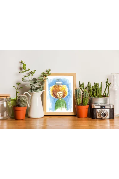 Başımızın Üzerindeki Yeri ve Yaşamın Kutlamaları Duvar Tablosu | A2, A3, A4 Boyutlarında Çerçeveli ve Çerçevesiz Seçenekler, Çocukluk Hikayeleri Koleksiyonu