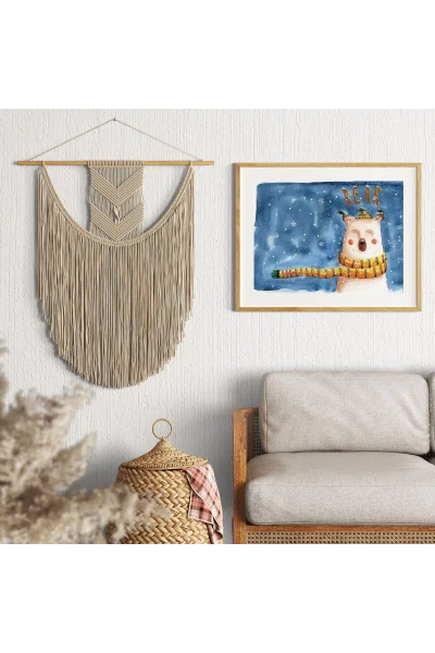 Uyandıran Karanlık Duvar Tablosu | A2, A3, A4 Boyutlarında Çerçeveli ve Çerçevesiz Seçenekler, Çocukluk Hikayeleri Koleksiyonu