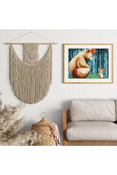 Barış Ve Uyum Krallığı Duvar Tablosu | A2, A3, A4 Boyutlarında Çerçeveli ve Çerçevesiz Seçenekler, Çocukluk Hikayeleri Koleksiyonu