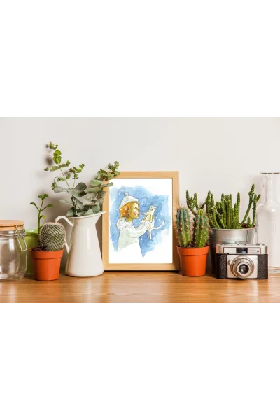 Yulaf Duvar Tablosu | A2, A3, A4 Boyutlarında Çerçeveli ve Çerçevesiz Seçenekler, Çocukluk Hikayeleri Koleksiyonu