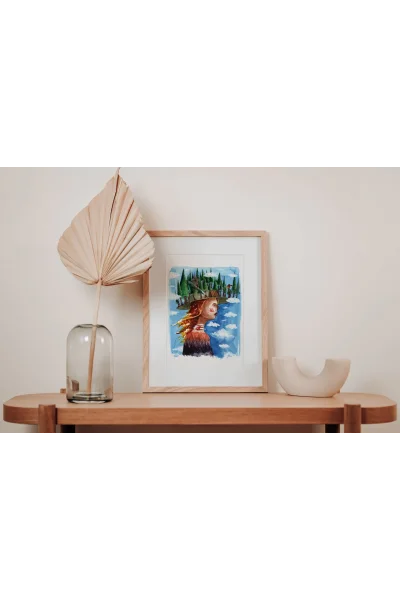 Kalbimin İlk Atışı Duvar Tablosu | A2, A3, A4 Boyutlarında Çerçeveli ve Çerçevesiz Seçenekler, Çocukluk Hikayeleri Koleksiyonu