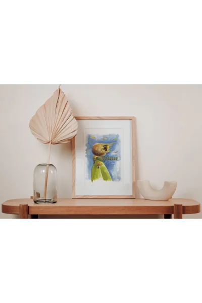 Rüzgarın Kanatları Duvar Tablosu | A2, A3, A4 Boyutlarında Çerçeveli ve Çerçevesiz Seçenekler, Çocukluk Hikayeleri Koleksiyonu