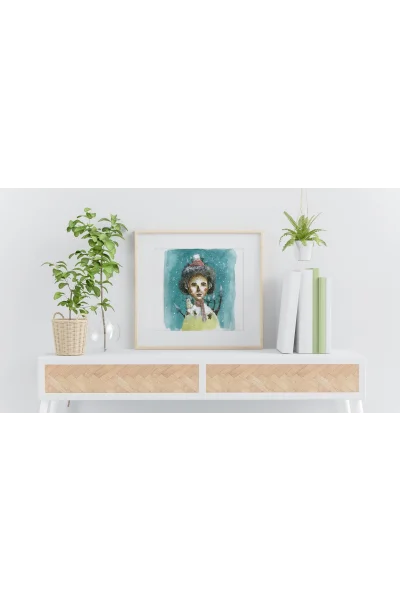 Kışın Hüzünlü Güzellikleri Duvar Tablosu | A2, A3, A4 Boyutlarında Çerçeveli ve Çerçevesiz Seçenekler, Çocukluk Hikayeleri Koleksiyonu