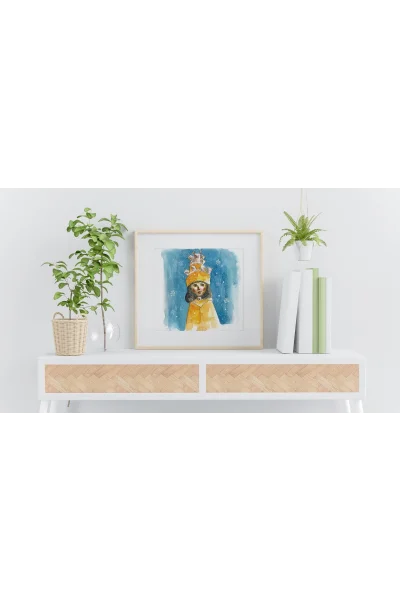 Kedi Sıcaklığı Duvar Tablosu | A2, A3, A4 Boyutlarında Çerçeveli ve Çerçevesiz Seçenekler, Çocukluk Hikayeleri Koleksiyonu