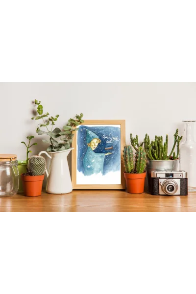 Gel Uyku Gel Duvar Tablosu | A2, A3, A4 Boyutlarında Çerçeveli ve Çerçevesiz Seçenekler, Çocukluk Hikayeleri Koleksiyonu