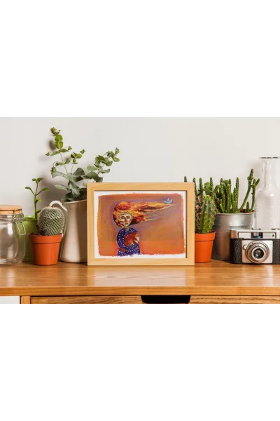 Dalgalarda Hayal Duvar Posteri | A2, A3, A4 Boyutlarında Çerçeveli ve Çerçevesiz Duvar Tablosu Seçenekleri, Çocukluk Hikayeleri Koleksiyonu