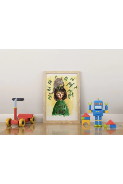 Dont Move Duvar Posteri | A2, A3, A4 Boyutlarında Çerçeveli ve Çerçevesiz Duvar Tablosu Seçenekleri, Çocukluk Hikayeleri Koleksiyonu