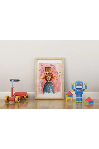 Neden ki? Duvar Posteri | A2, A3, A4 Boyutlarında Çerçeveli ve Çerçevesiz Duvar Tablosu Seçenekleri, Çocukluk Hikayeleri Koleksiyonu