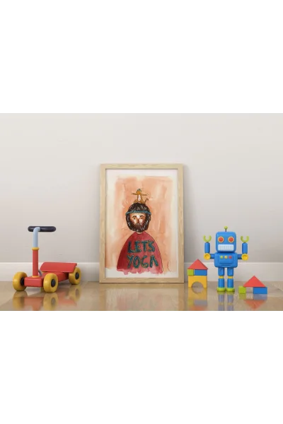 Lets Yoga Duvar Posteri | A2, A3, A4 Boyutlarında Çerçeveli ve Çerçevesiz Duvar Tablosu Seçenekleri, Çocukluk Hikayeleri Koleksiyonu