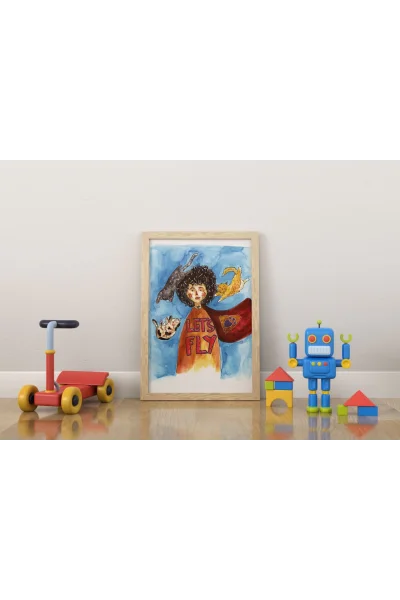 Lets Play Art Duvar Posteri | A2, A3, A4 Boyutlarında Çerçeveli ve Çerçevesiz Duvar Tablosu Seçenekleri, Çocukluk Hikayeleri Koleksiyonu