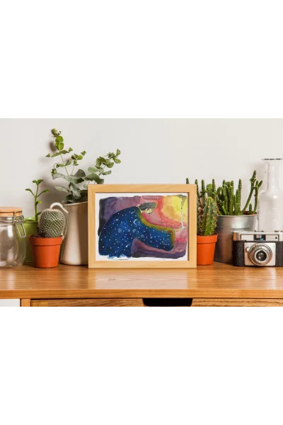 Gece Hırkalı Adam Duvar Posteri | A2, A3, A4 Boyutlarında Çerçeveli ve Çerçevesiz Duvar Tablosu Seçenekleri, Çocukluk Hikayeleri Koleksiyonu