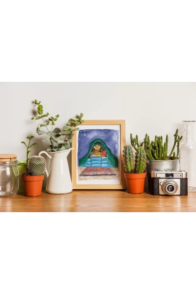 Gölge Oyunu Duvar Posteri | A2, A3, A4 Boyutlarında Çerçeveli ve Çerçevesiz Duvar Tablosu Seçenekleri, Çocukluk Hikayeleri Koleksiyonu