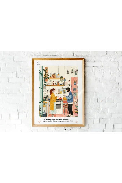 Sevgililer Günü İçin Aşk Dolu Yazılı Tablolar | A2, A3, A4 Boyutlarında Çerçeveli Duvar Tablosu Seçenekleri, LOVE Koleksiyonu