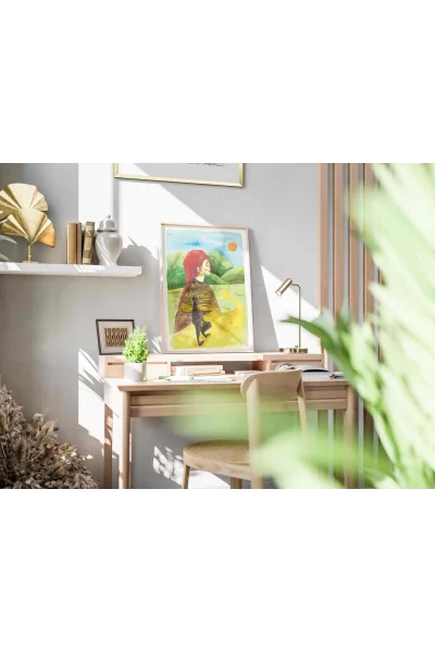 Sabah Yolu Duvar Posteri | A2, A3, A4 Boyutlarında Çerçeveli ve Çerçevesiz Duvar Tablosu Seçenekleri, Yetişkinlik Hisleri Koleksiyonu