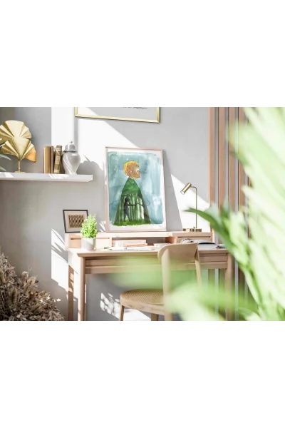 Kalbime Dokun Duvar Posteri | A2, A3, A4 Boyutlarında Çerçeveli ve Çerçevesiz Duvar Tablosu Seçenekleri, Yetişkinlik Hisleri Koleksiyonu