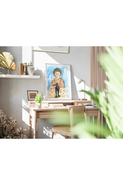 Siyah Silüet Duvar Posteri | A2, A3, A4 Boyutlarında Çerçeveli ve Çerçevesiz Duvar Tablosu Seçenekleri, Yetişkinlik Hisleri Koleksiyonu