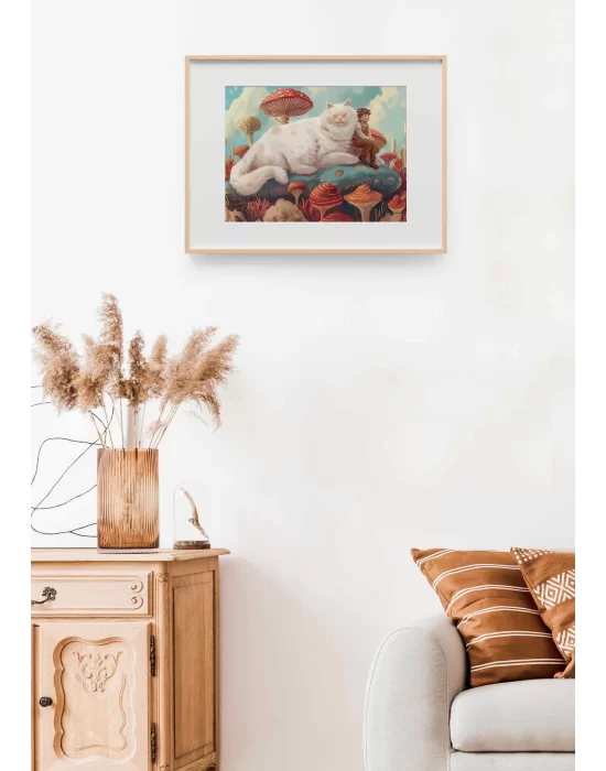 Çocukluk Hayalleri: 26 Mantarların Arasında Art Print