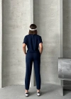 Lacivert Alo Model Lastikli Modal Kumaş Eşofman