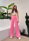 Pembe Oys Model Çımalı Pantolon