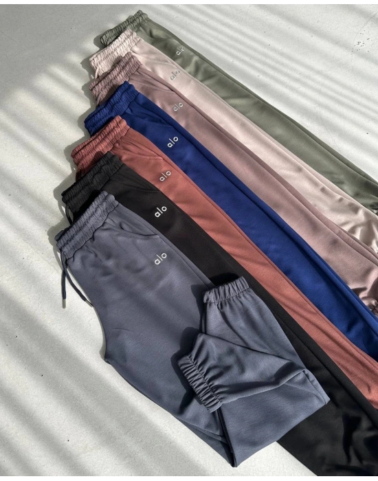 Bej Alo Model Lastikli Modal Kumaş Eşofman