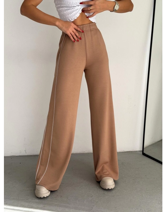 Bej Modal Ara Biyeli Eşofman Altı