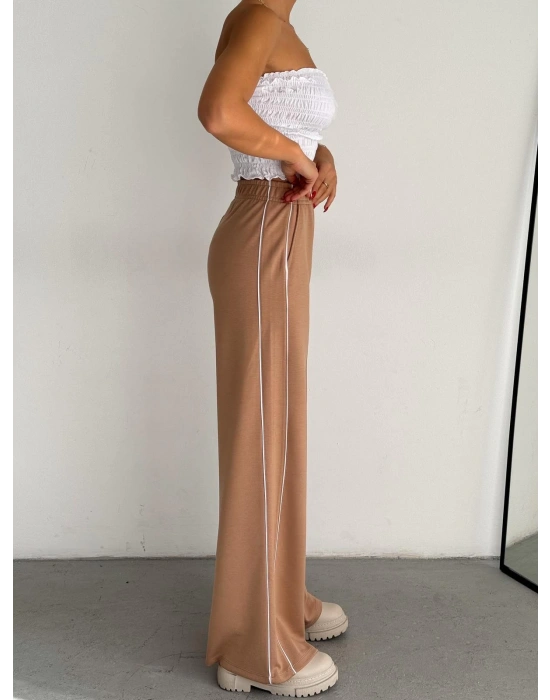 Bej Modal Ara Biyeli Eşofman Altı