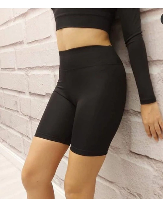 Biker Pus-Up Özellikli Toparlayıcı Sporcu Şort