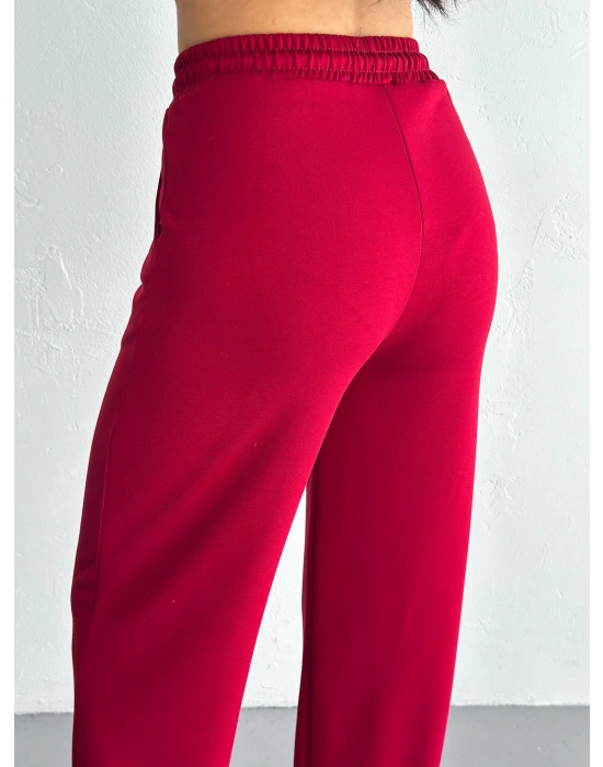 Bordo Polo Yaka Modal Takım