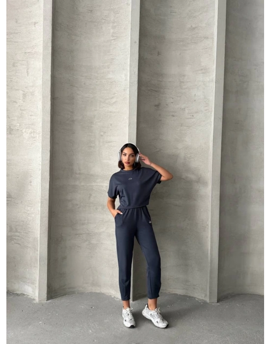 Füme Alo Model Lastikli Modal Kumaş Eşofman