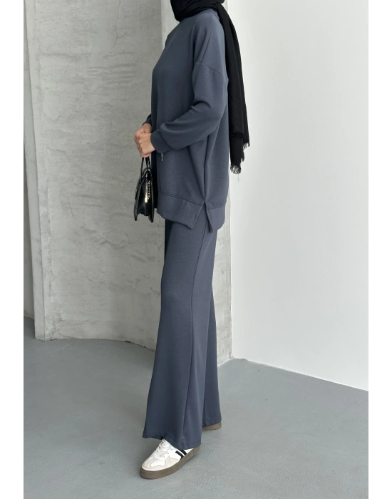 Füme Çımalı Modal Tesettür Alt Üst Takım