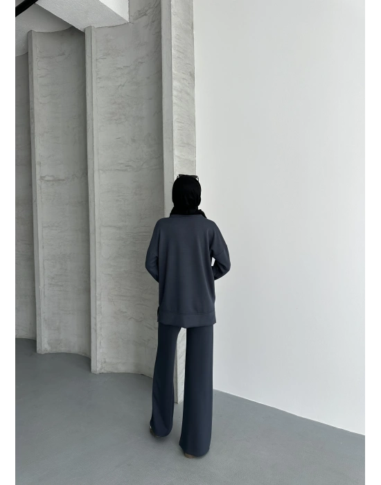 Füme Çımalı Modal Tesettür Alt Üst Takım