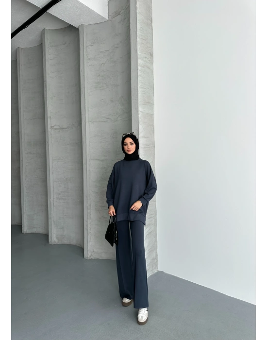 Füme Çımalı Modal Tesettür Alt Üst Takım