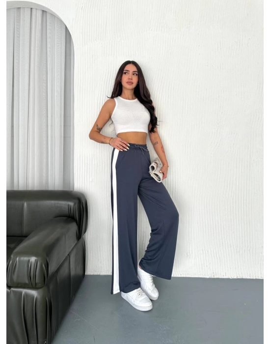 Füme Garni Detaylı Bayan Eşofman Altı